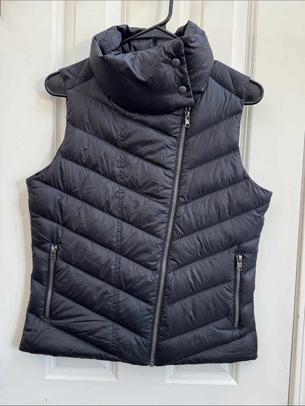 Patagonia Black 🖤 Quilted Down Vest with High Collar